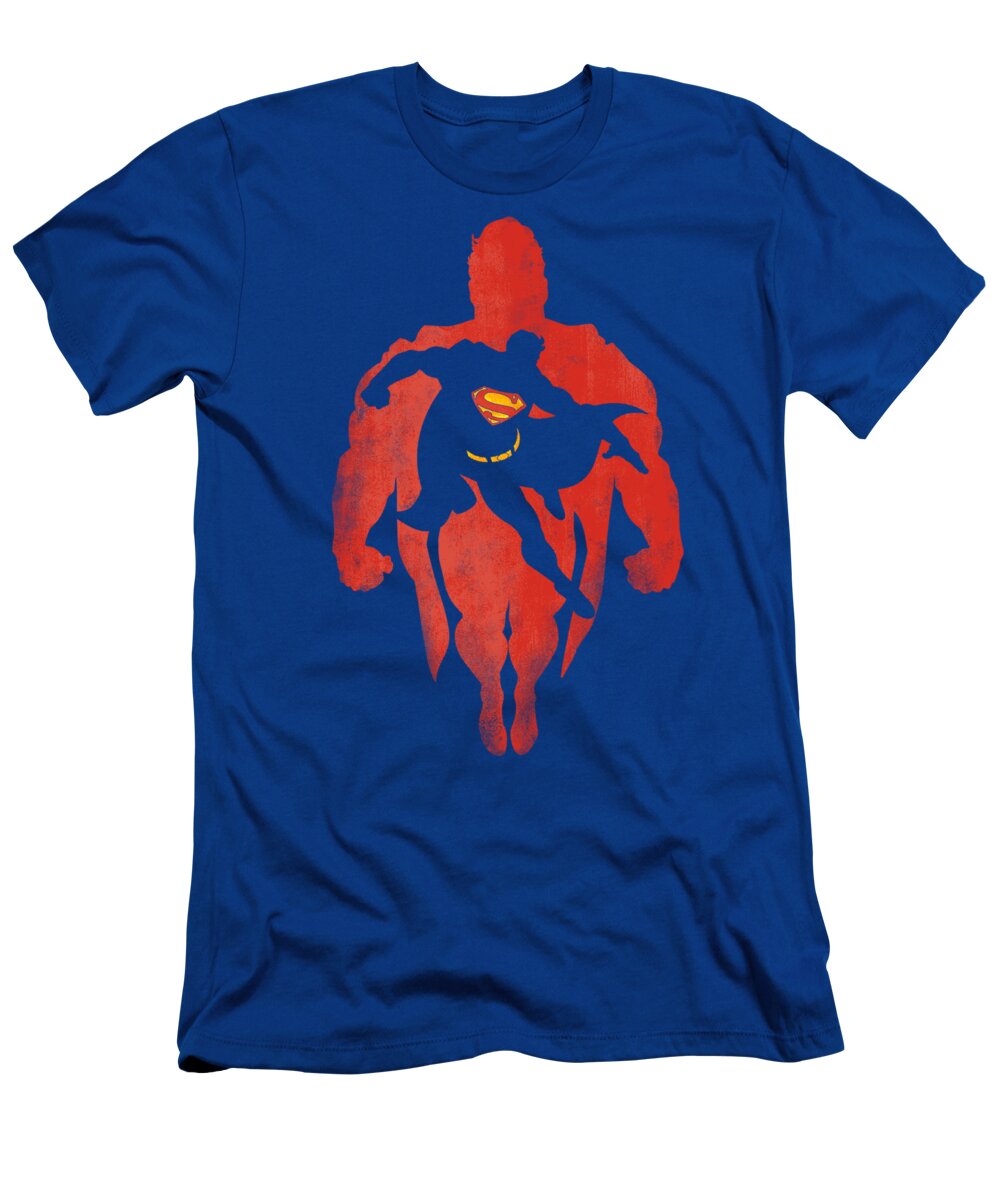 Superman T-Shirt featuring the digital art Superman - Super Knockout by Brand A