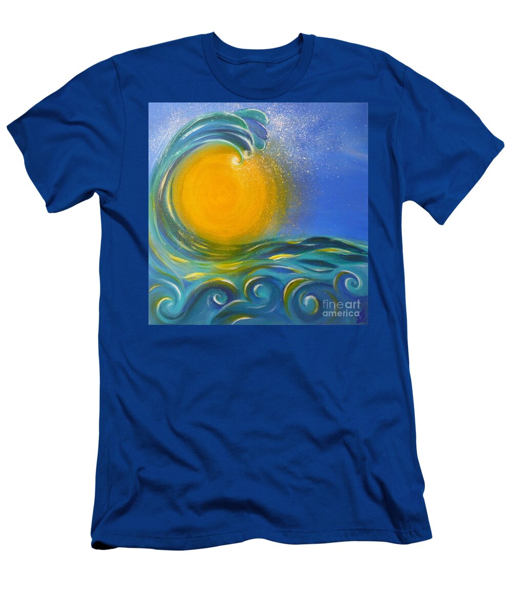 Reina Cottier T-Shirt featuring the painting Tairua by Reina Cottier