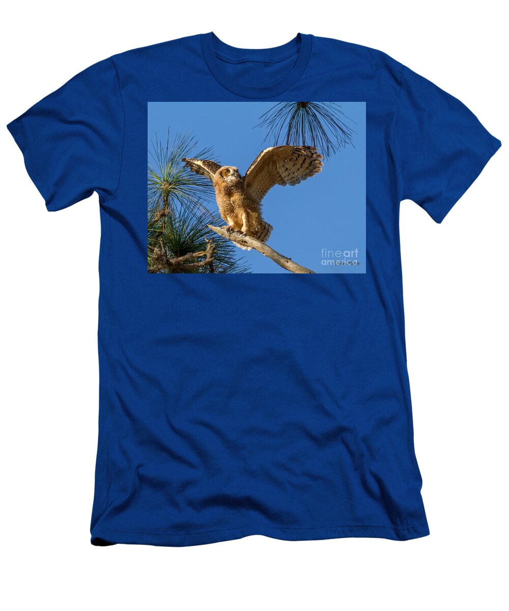 Bradenton T-Shirt featuring the photograph Testing Wings by Sue Karski