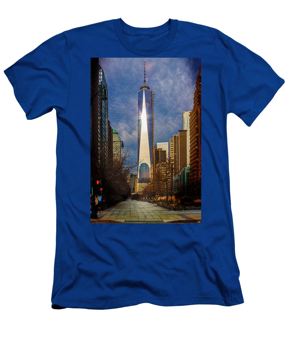Freedom T-Shirt featuring the photograph America's Skyscraper by Chris Lord