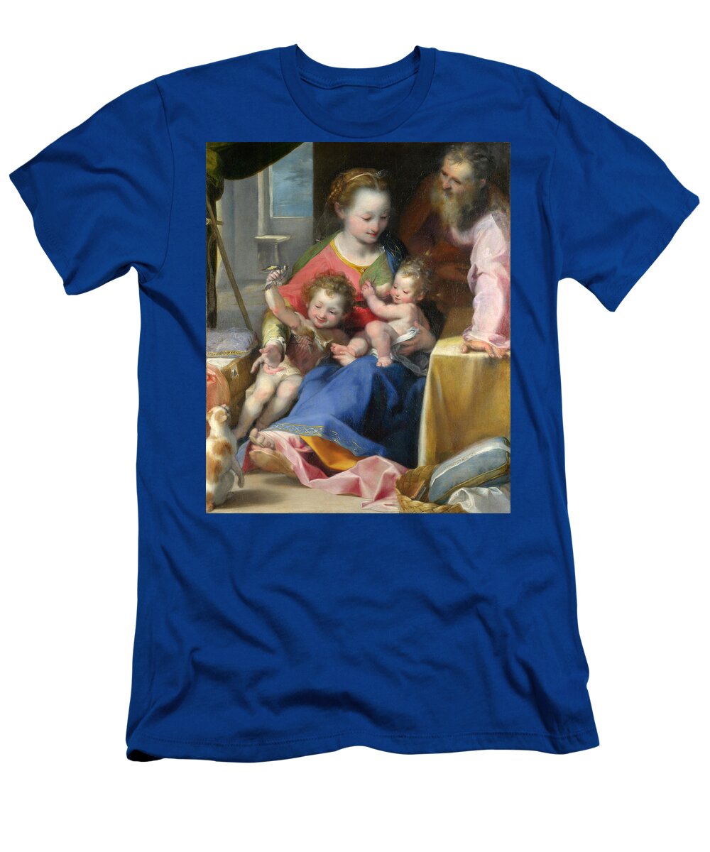 Federico Barocci T-Shirt featuring the painting The Madonna of the Cat by Federico Barocci