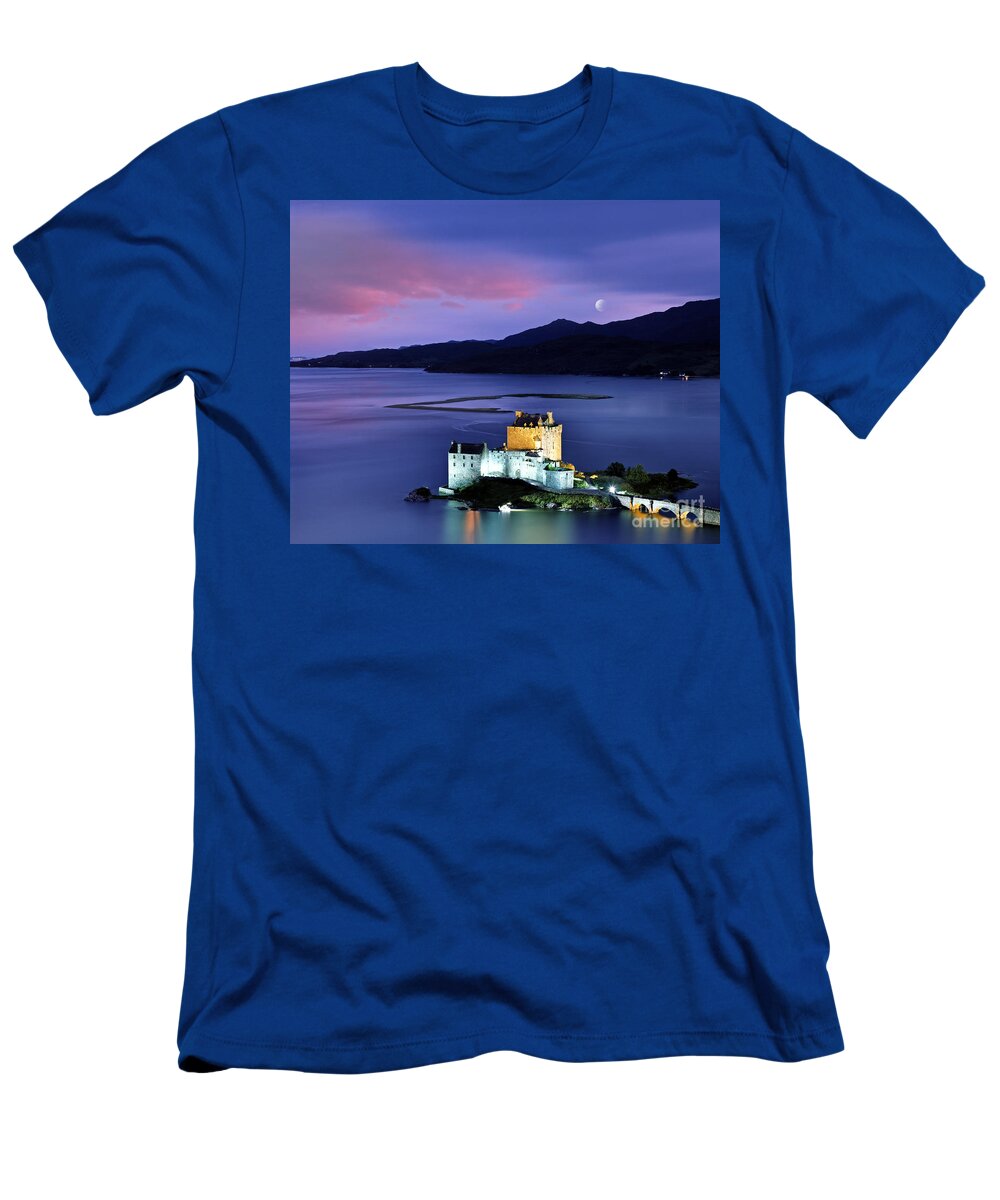 Scottish T-Shirt featuring the photograph The Moon Above by Edmund Nagele FRPS