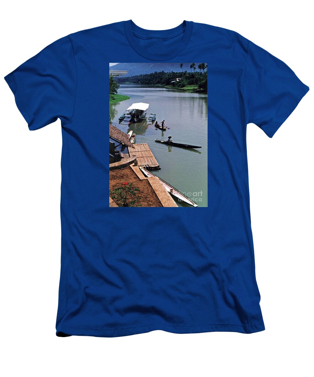 Bumbungan River T-Shirt featuring the photograph The River Leading to Pagsanjan Falls in the Philippines by Jim Fitzpatrick