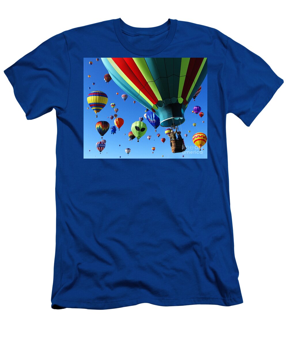 Hot Air Balloons T-Shirt featuring the photograph The Sky is Full by Vivian Christopher