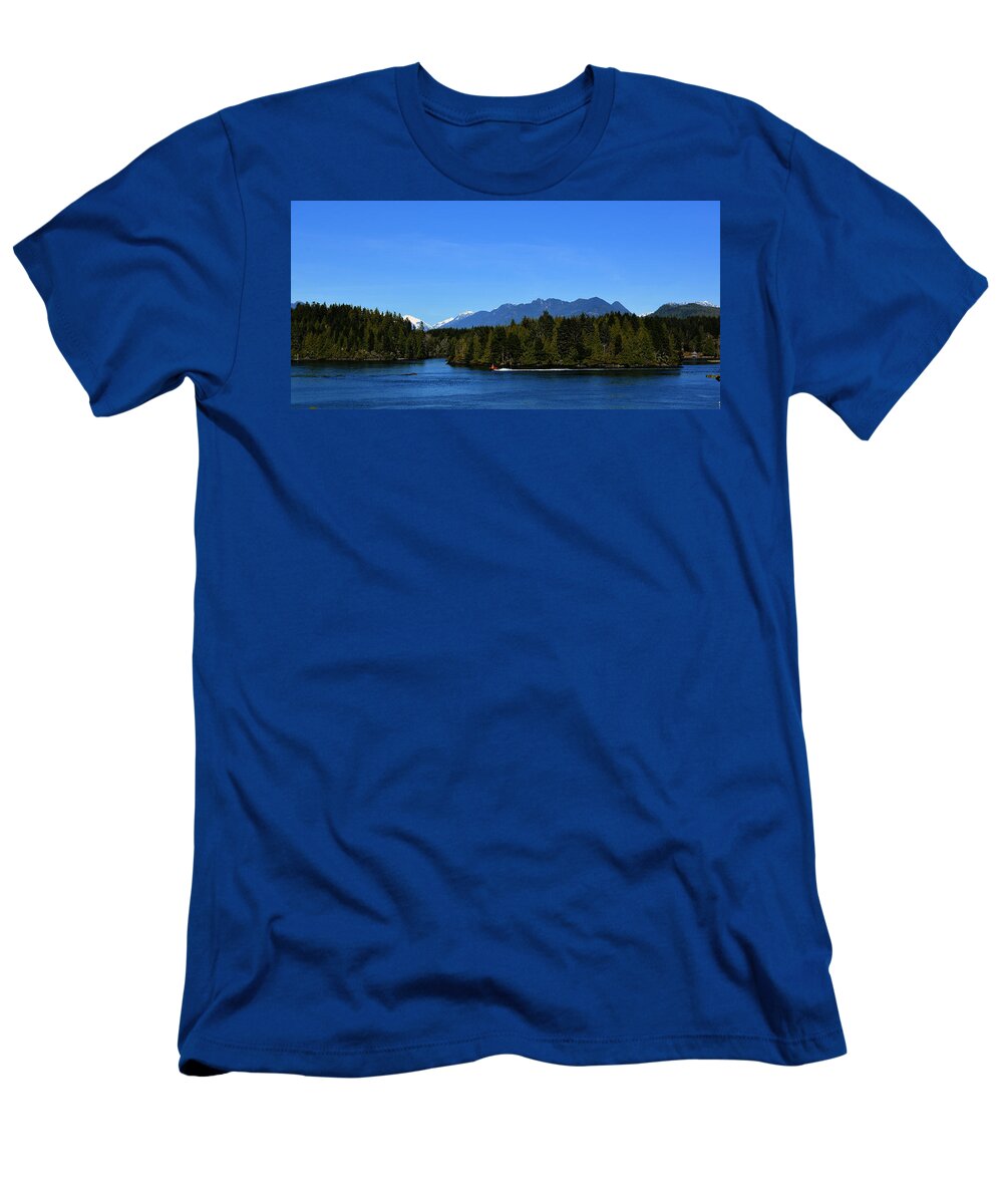 Tofino T-Shirt featuring the photograph Tofino BC Clayoquot Sound Browning Passage by Lawrence Christopher