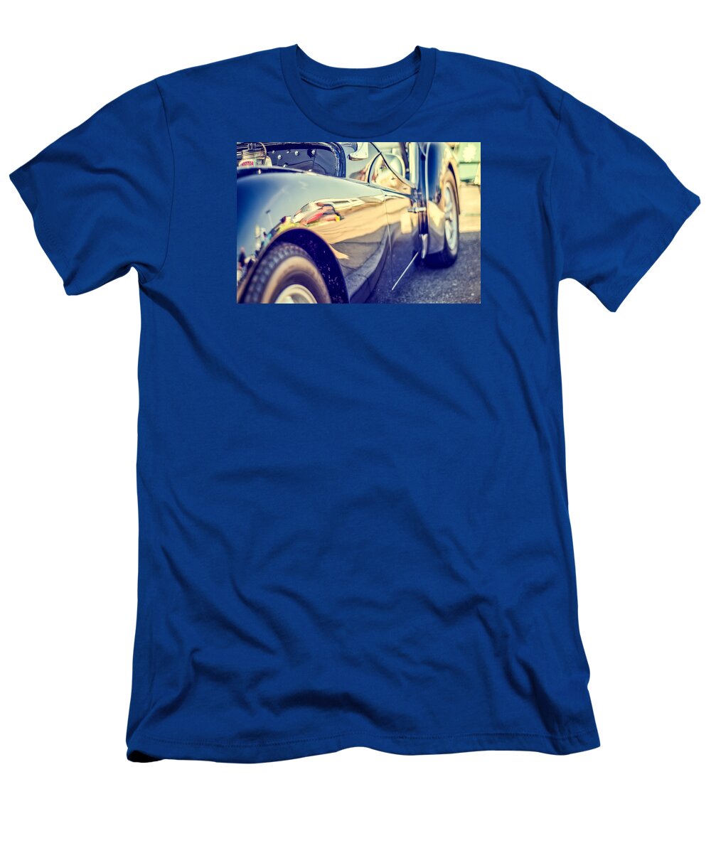 Road T-Shirt featuring the photograph Triumph TR3 by Spikey Mouse Photography