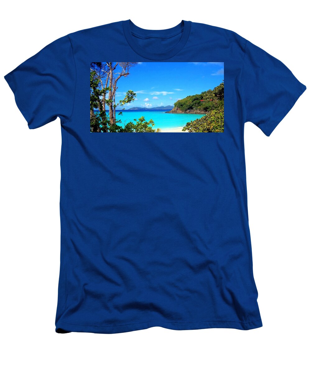 Virgin Islands T-Shirt featuring the photograph Trunk Bay, St. John by Caroline Stella