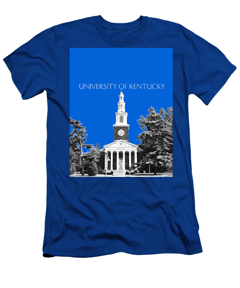 University T-Shirt featuring the digital art University of Kentucky - Blue by DB Artist