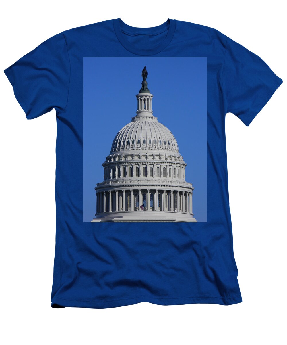 Us Capitol Dome T-Shirt featuring the photograph US Capitol Dome by Emmy Vickers