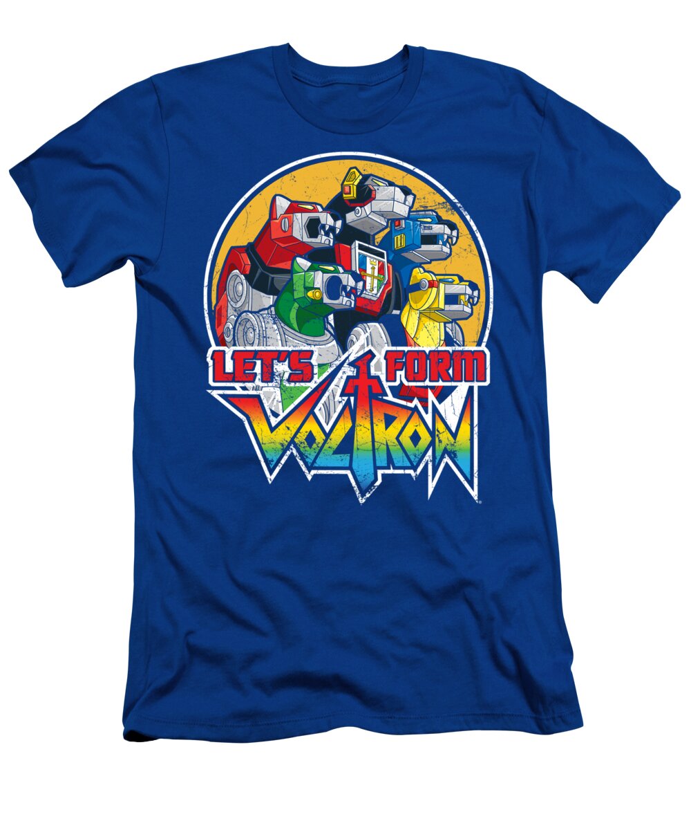  T-Shirt featuring the digital art Voltron - Let's Form by Brand A