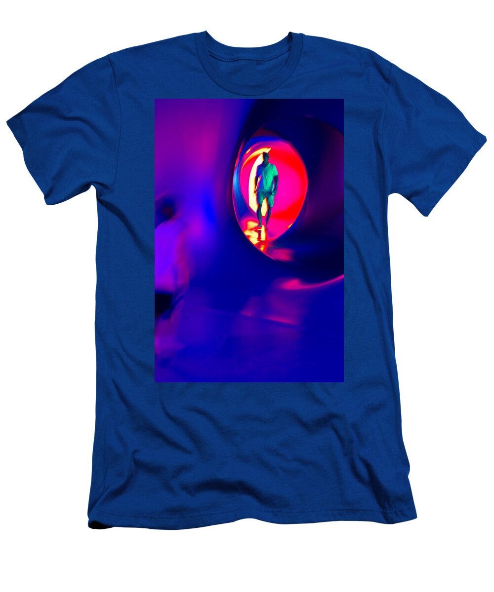 Abstract T-Shirt featuring the photograph Walking With Light 6 by Christie Kowalski