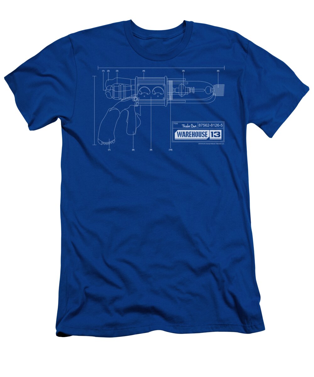 Warehouse 13 T-Shirt featuring the digital art Warehouse 13 - Tesla Gun by Brand A