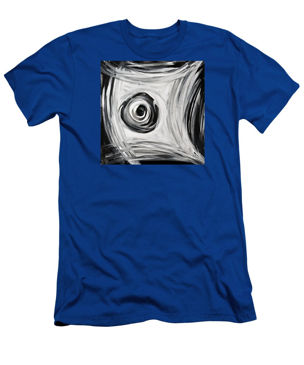 Circle T-Shirt featuring the painting When I Get to the Bottom by Rebecca Weeks