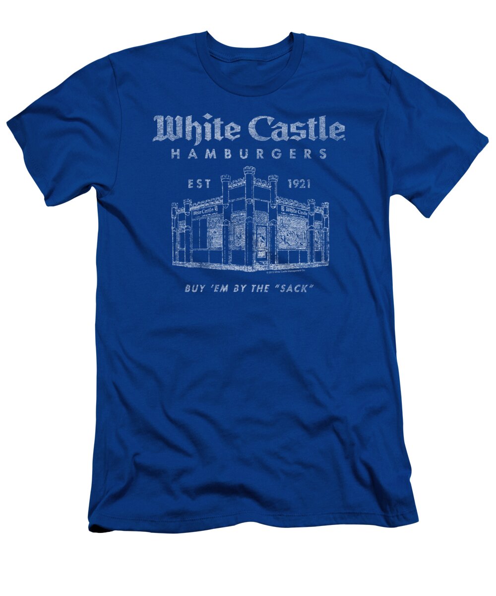 White Castle T-Shirt featuring the digital art White Castle - By The Sack by Brand A