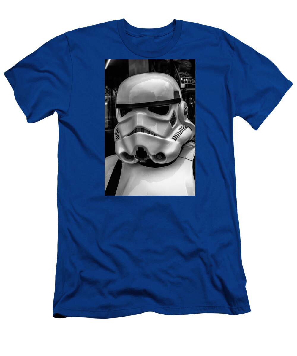 White Storm Trooper T-Shirt featuring the photograph White Stormtrooper by David Doyle