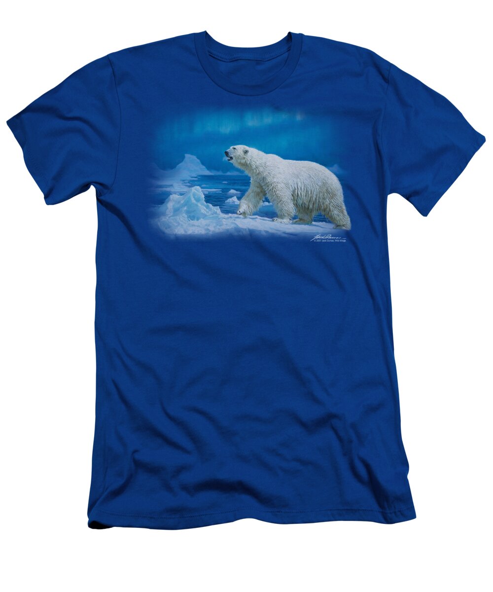 Wildlife T-Shirt featuring the digital art Wildlife - Nomad Of The North by Brand A