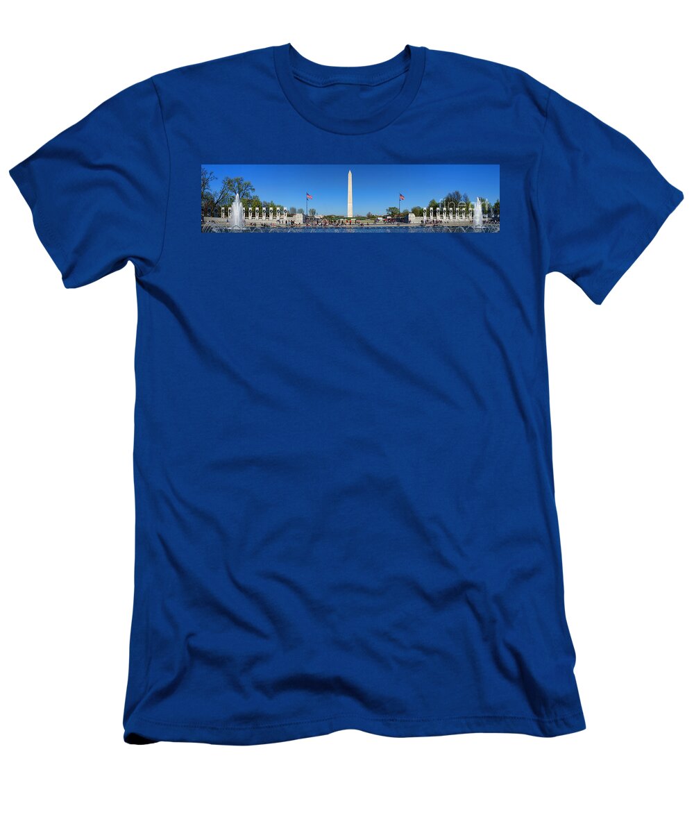 National T-Shirt featuring the photograph World War II Memorial by Olivier Le Queinec