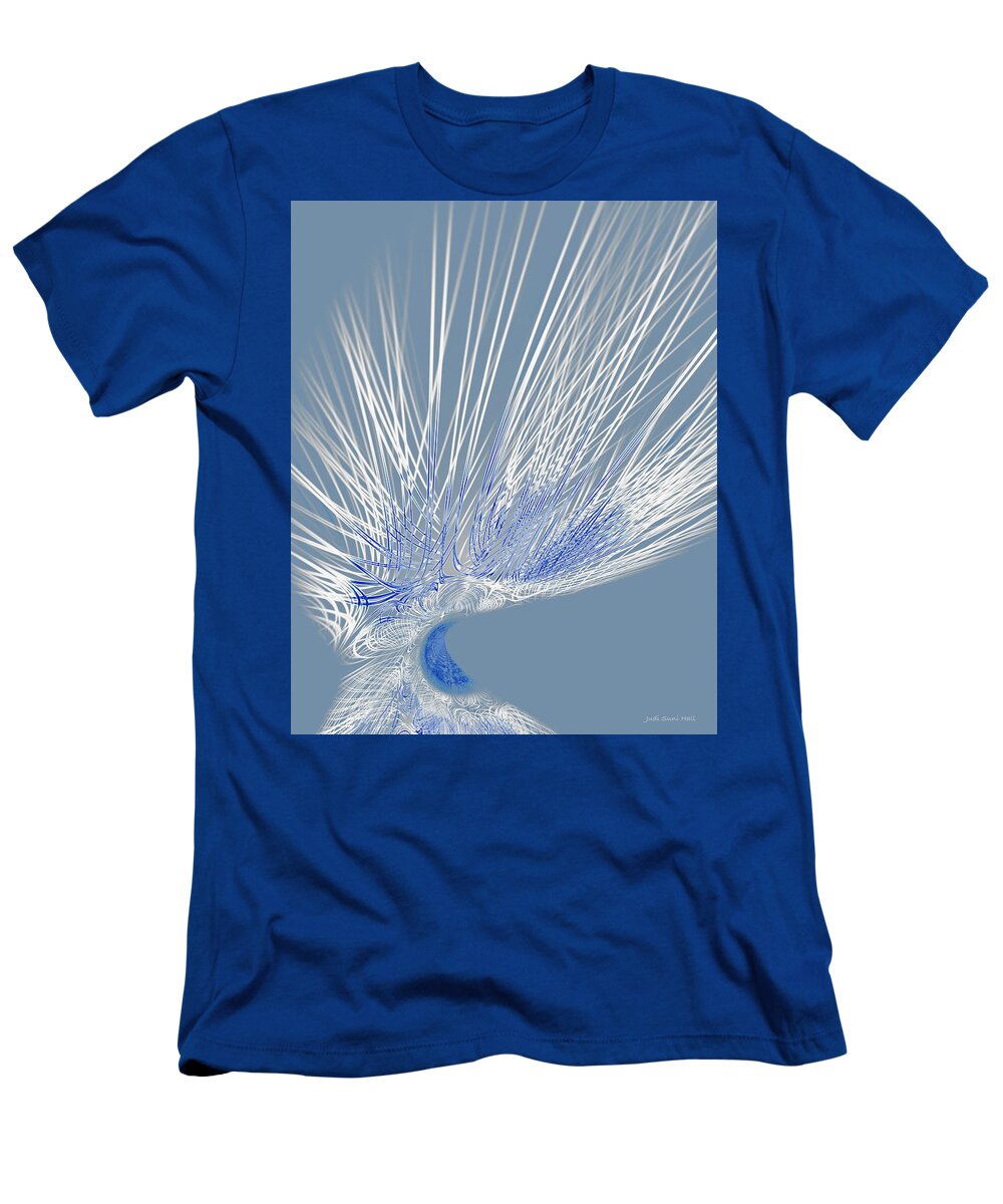 Abstract T-Shirt featuring the digital art Zephyr by Judi Suni Hall