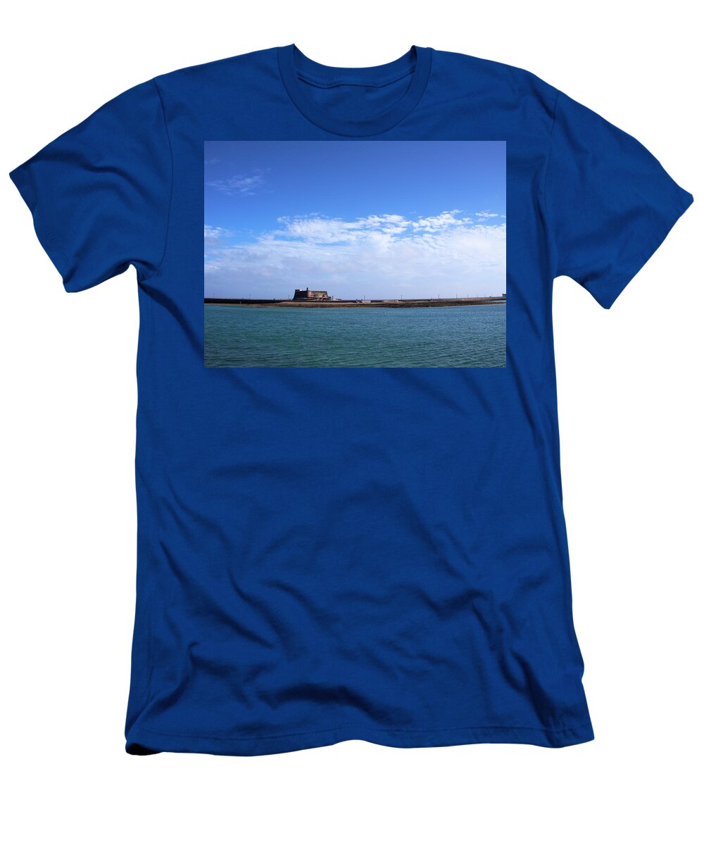 Arrecife T-Shirt featuring the photograph Castillo de San Gabriel at Arrecife #2 by Jouko Lehto