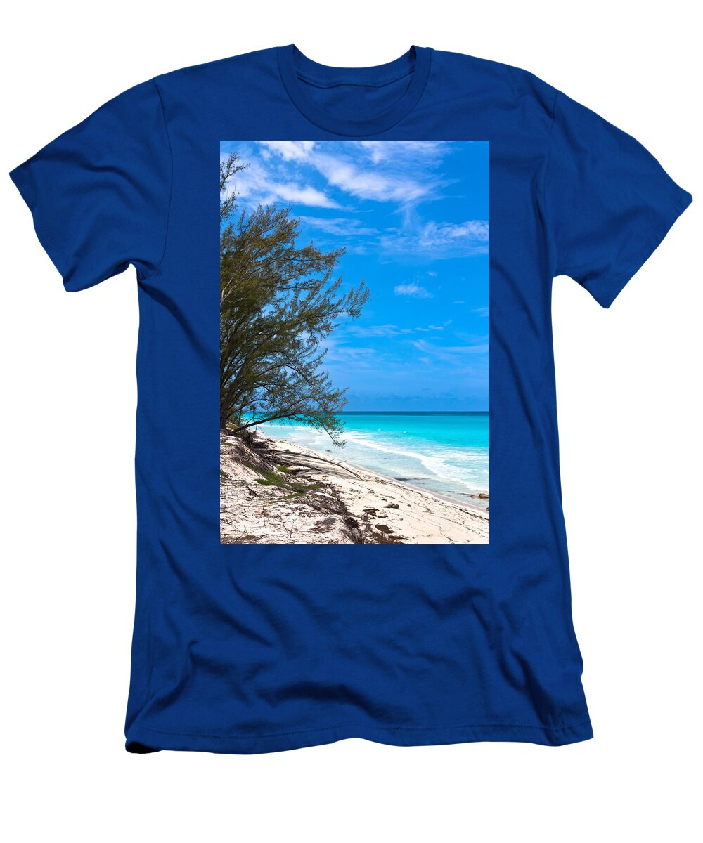 Aquamarine T-Shirt featuring the photograph Bimini Beach by Ed Gleichman