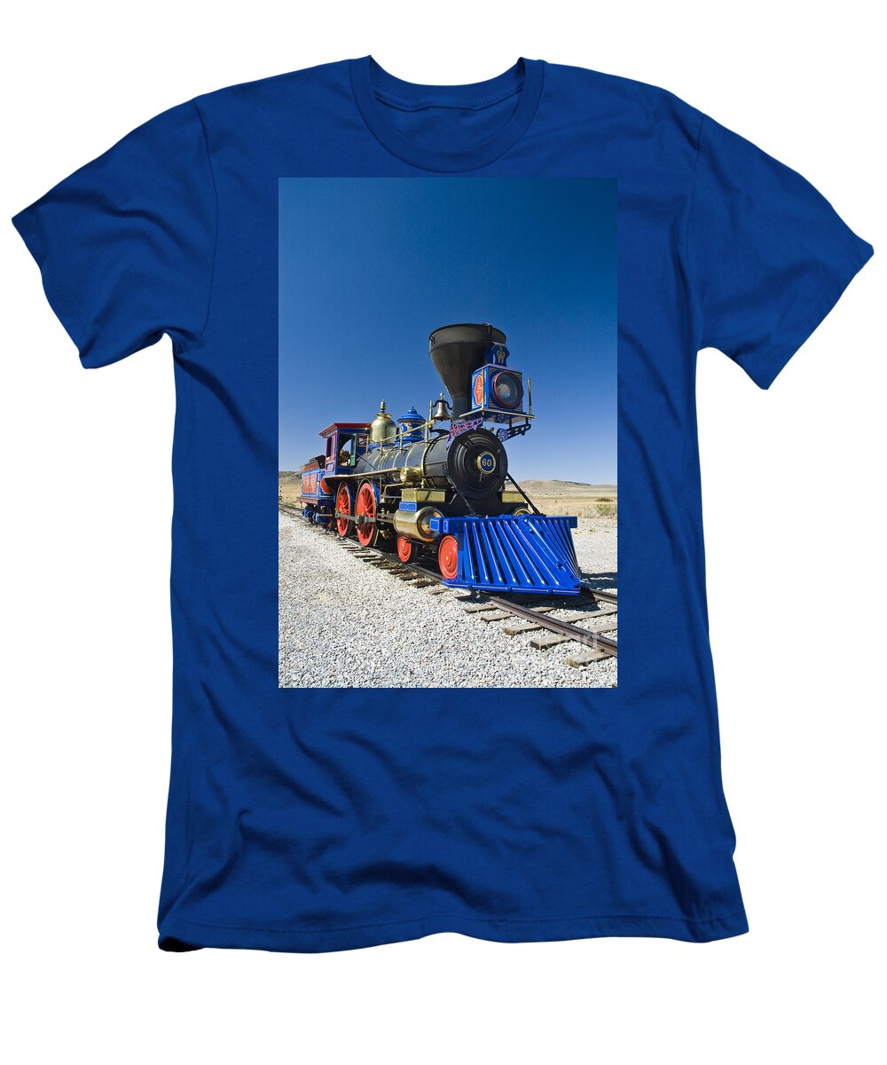 Transcontinental Railroad T-Shirt featuring the photograph Central Pacific Jupiter 2 by Tim Mulina