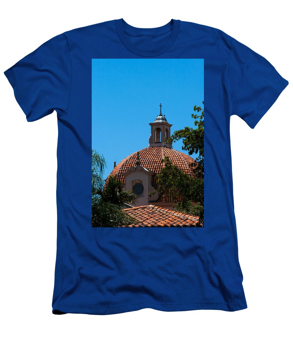 Architecture T-Shirt featuring the photograph Dome at Church of the Little Flower by Ed Gleichman