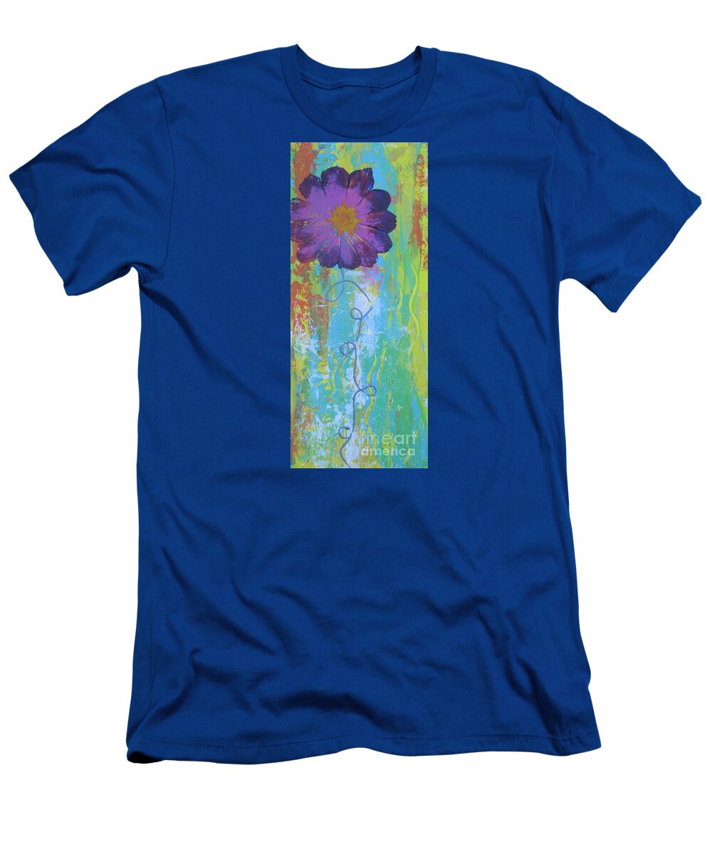 Land T-Shirt featuring the painting Flowers 18 by Jacqueline Athmann