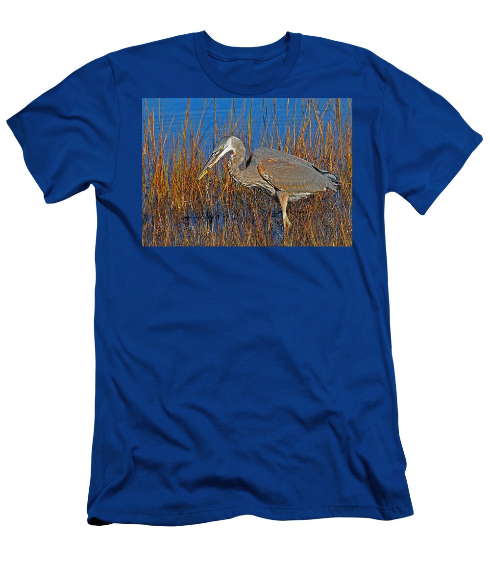 Bird T-Shirt featuring the photograph Found an Appetizer by Mike Martin