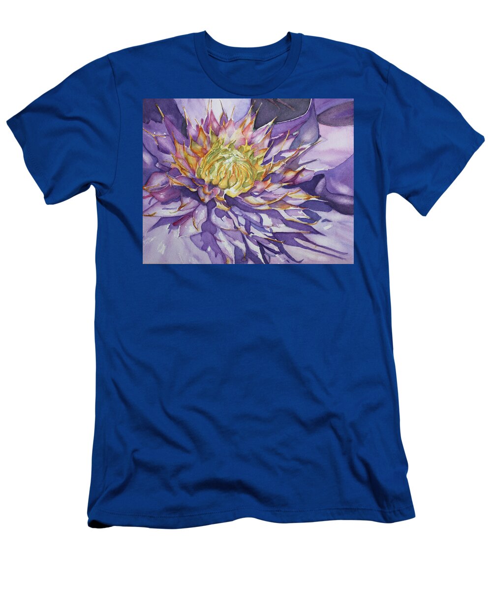 Watercolor T-Shirt featuring the painting Kaleidoscope by Christiane Kingsley