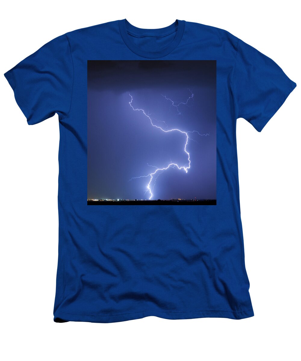 City T-Shirt featuring the photograph Nature Strikes by James BO Insogna