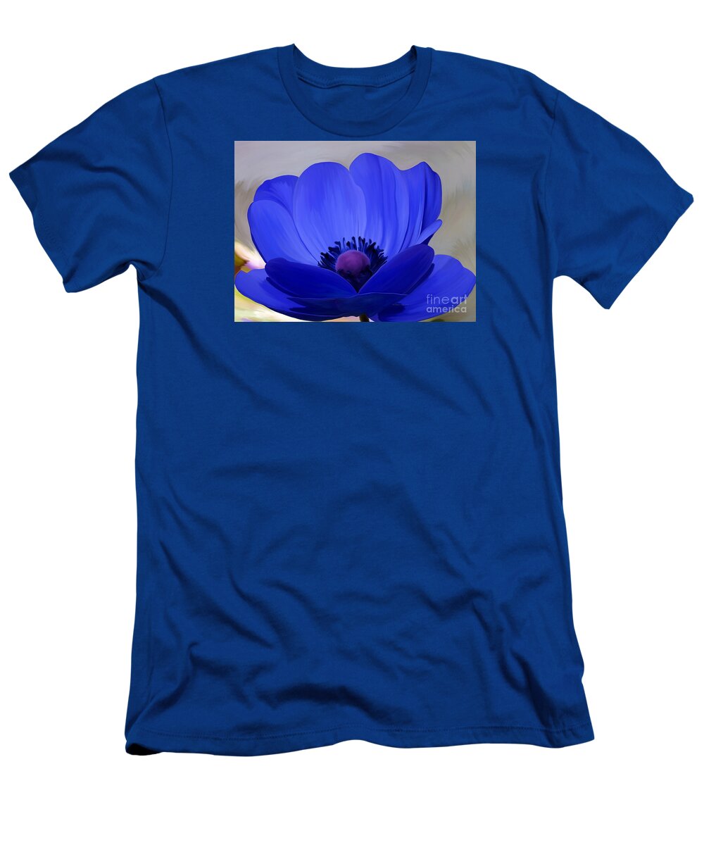 Flower Painting T-Shirt featuring the painting Windflower by Patricia Griffin Brett