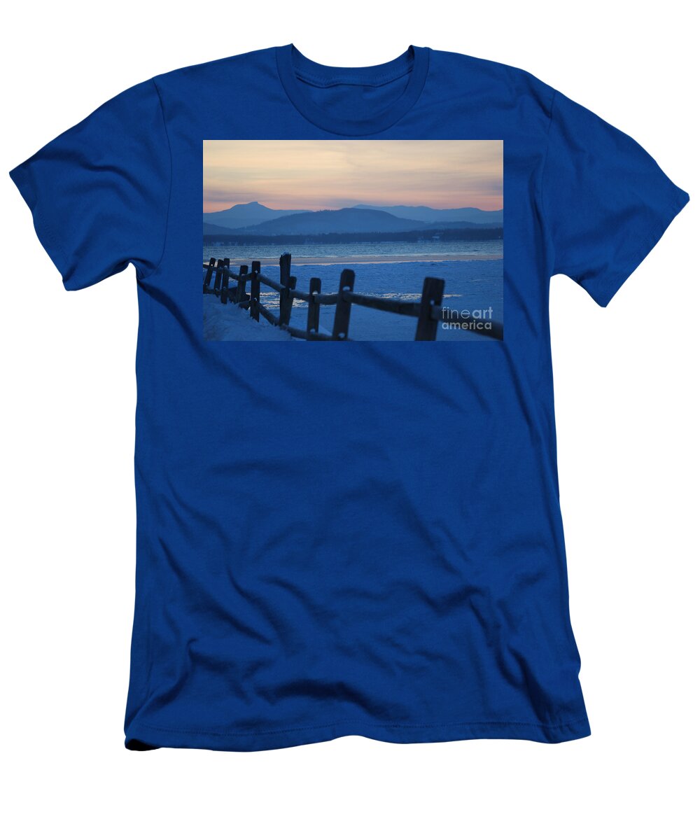 Fence T-Shirt featuring the photograph Wooden fence by Dejan Jovanovic