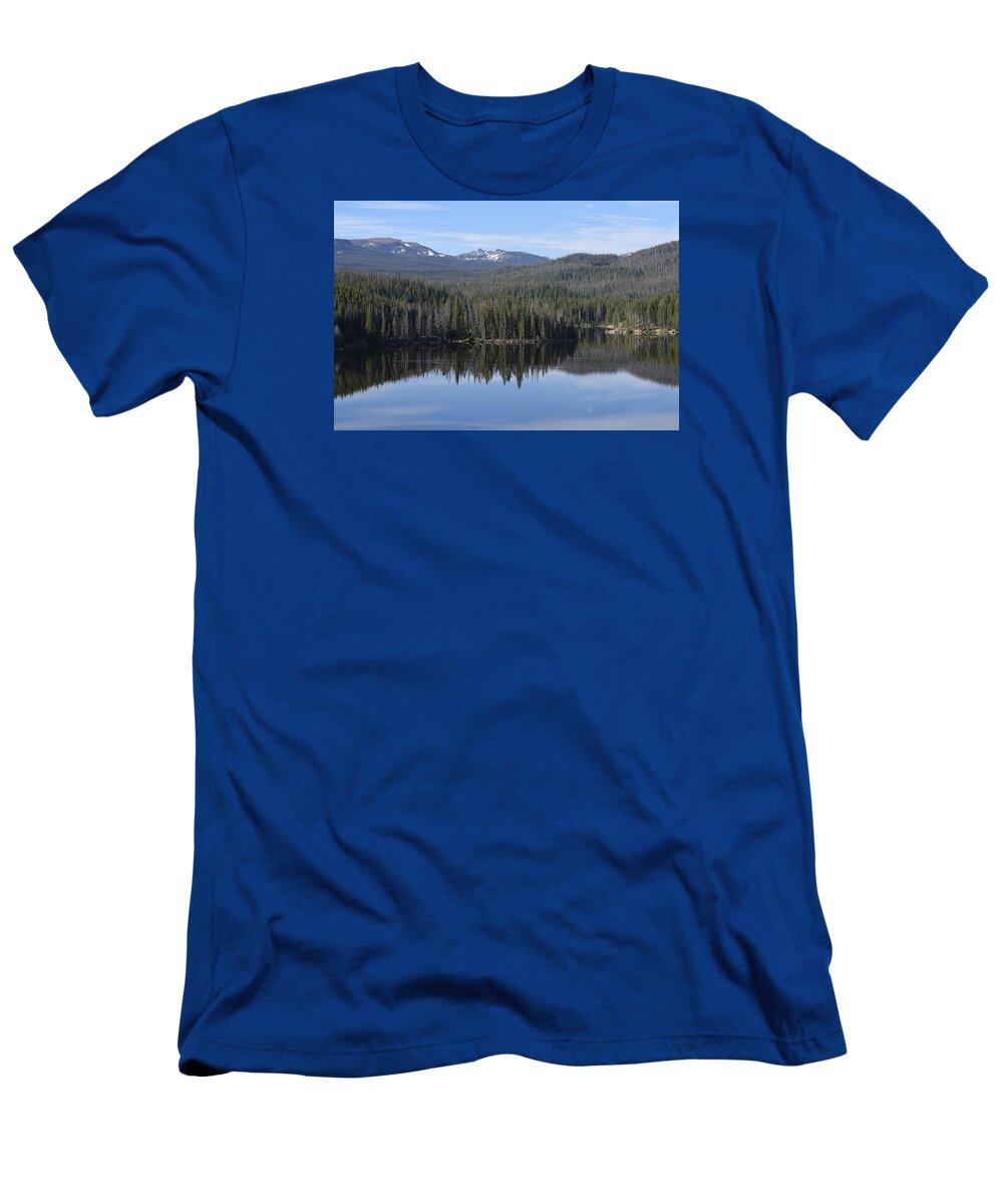 Bergs T-Shirt featuring the photograph Chambers Lake Hwy 14 CO #1 by Margarethe Binkley
