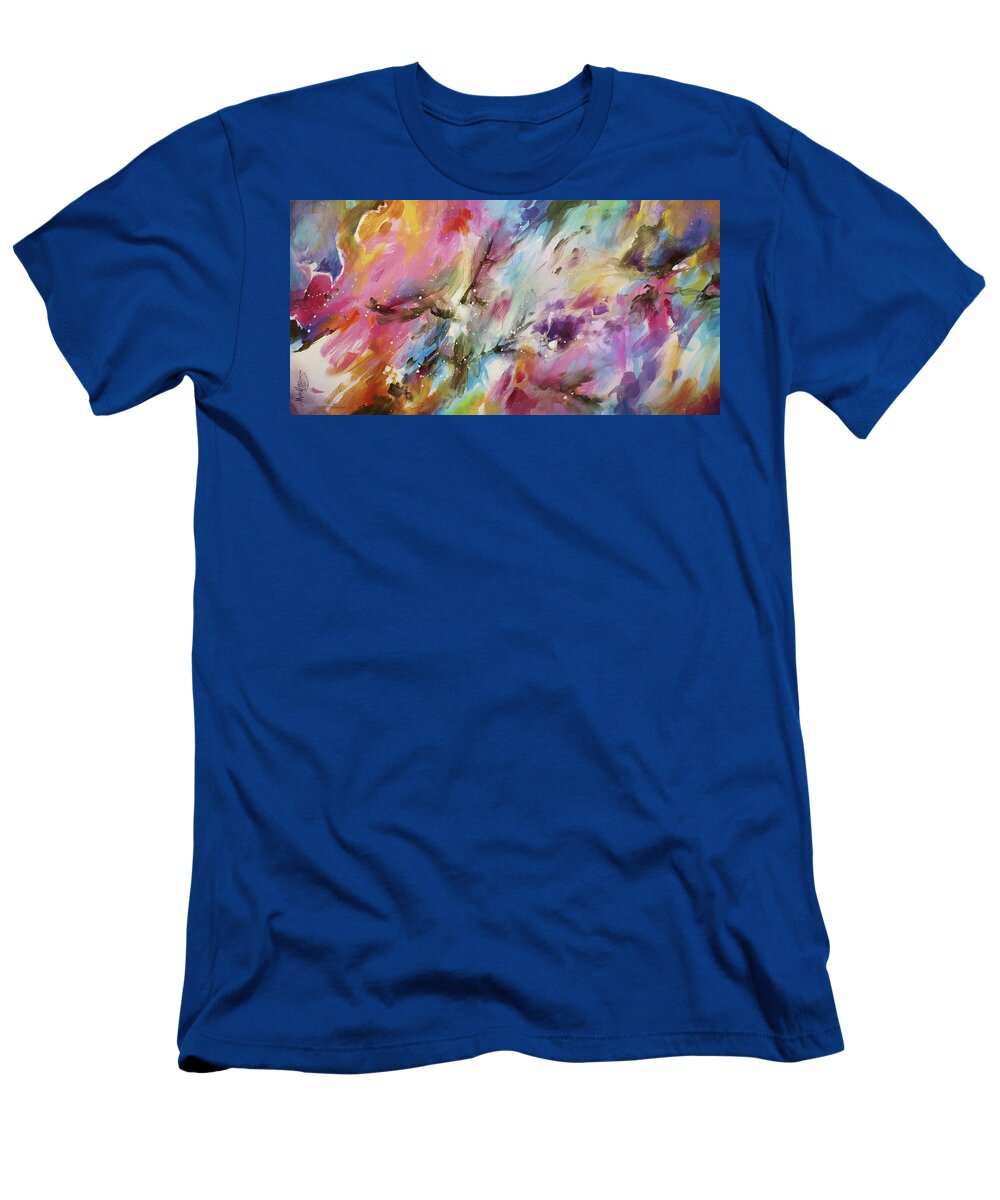 Abstract T-Shirt featuring the painting ' Shifting Tide ' by Michael Lang