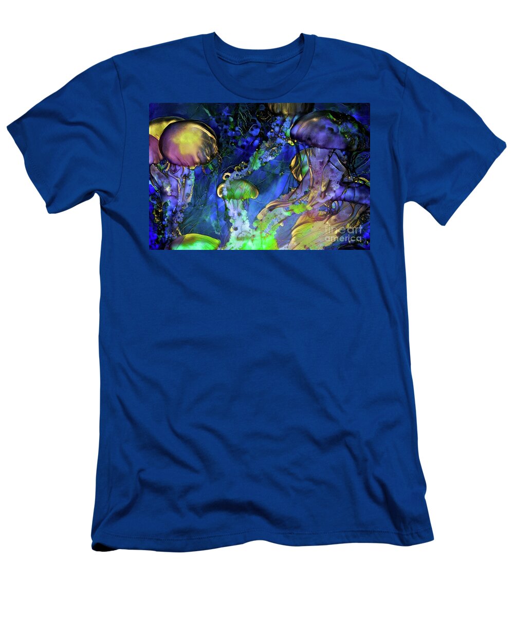 Animal T-Shirt featuring the digital art Abstract Jellyfish #1 by Amy Cicconi