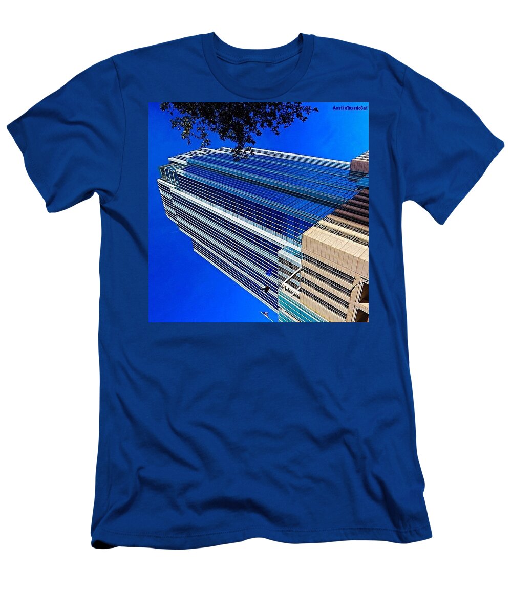 Urban T-Shirt featuring the photograph #blue Blue Tuesday. #bluesky And Blue #1 by Austin Tuxedo Cat
