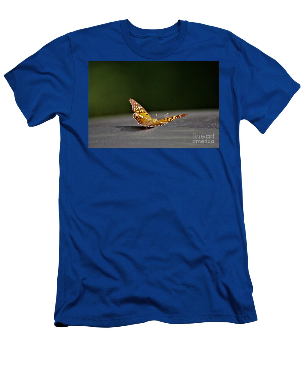 Butterflies T-Shirt featuring the photograph Butterfly on my car5 by Merle Grenz