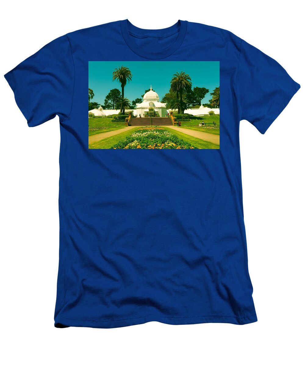 Conservatory Of Flowers T-Shirt featuring the photograph Conservatory of Flowers - San Francisco #1 by Mountain Dreams