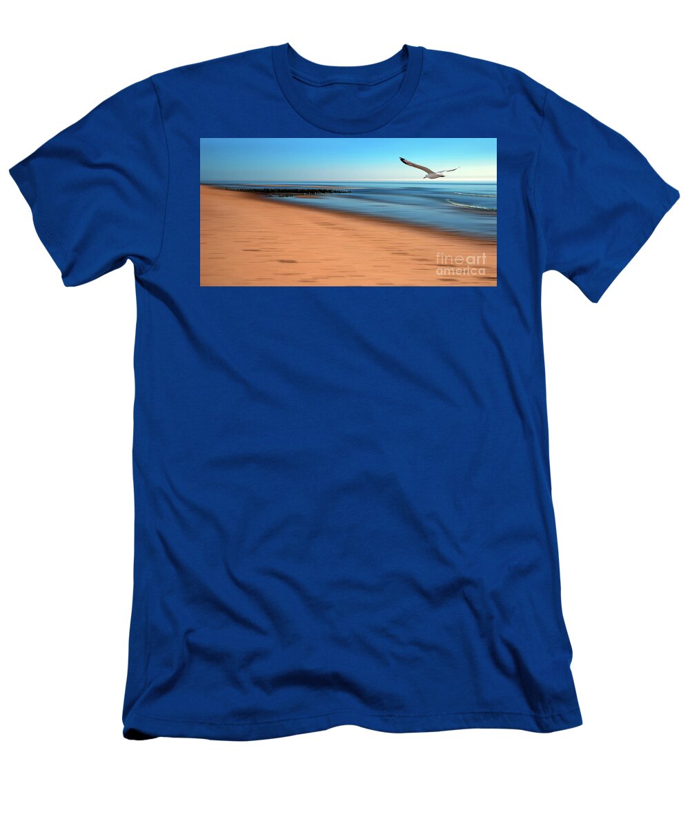Beach T-Shirt featuring the photograph Desire Light #1 by Hannes Cmarits