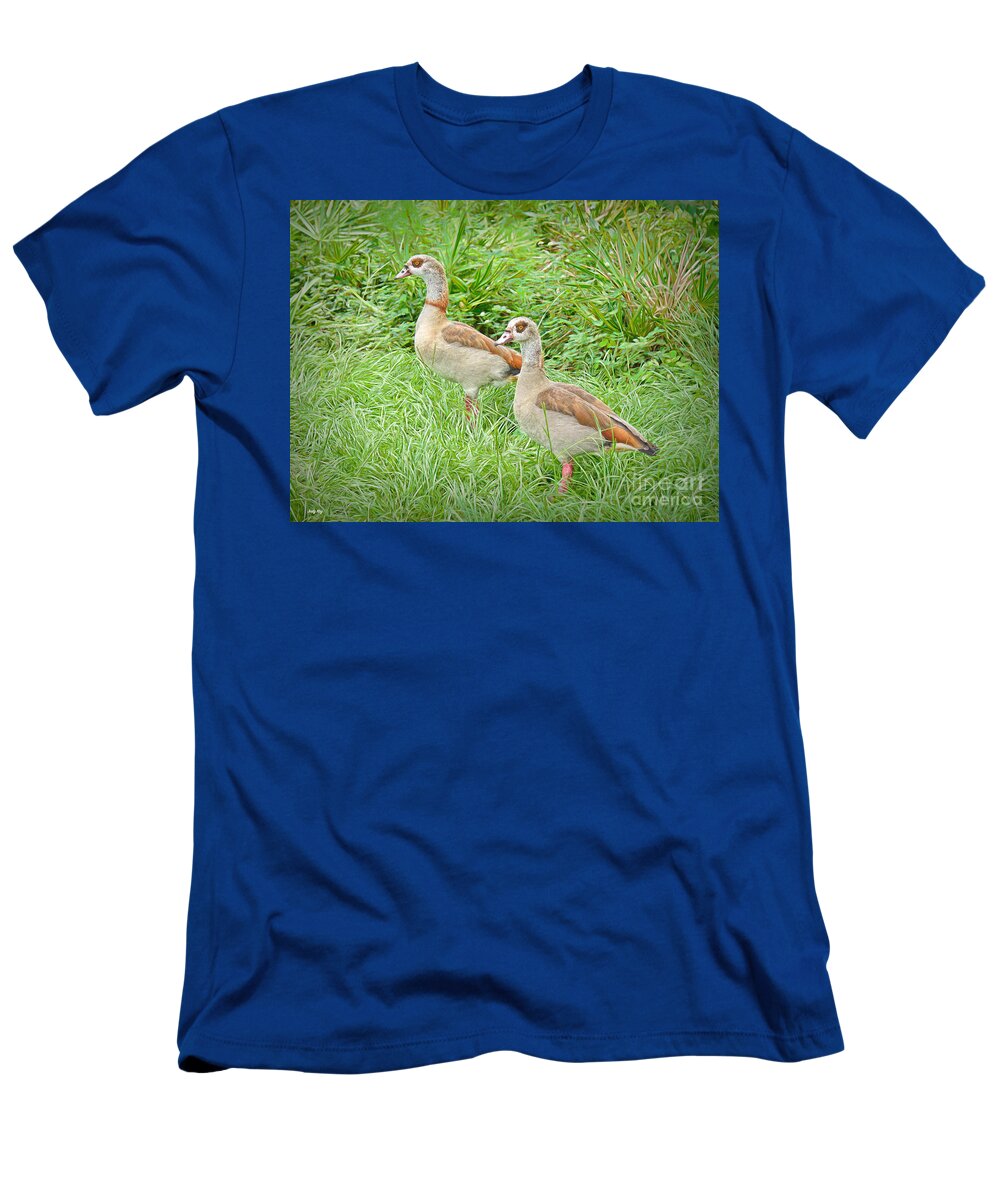 Birds T-Shirt featuring the photograph Duets #1 by Judy Kay