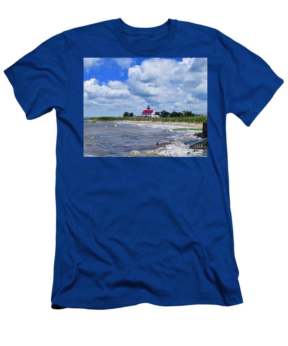 East Point Lighthouse T-Shirt featuring the photograph East Point Lighthouse #1 by Nancy Patterson