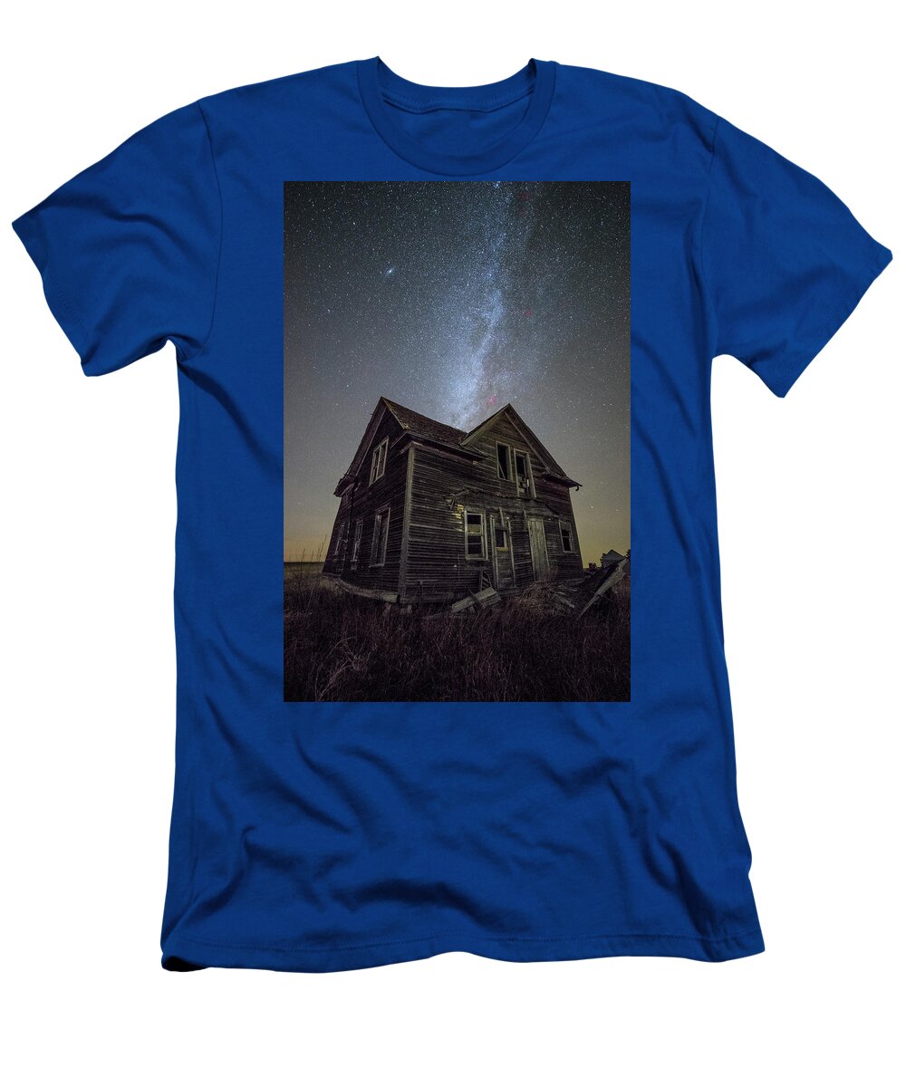 Milky Way T-Shirt featuring the photograph Epiphany #1 by Aaron J Groen