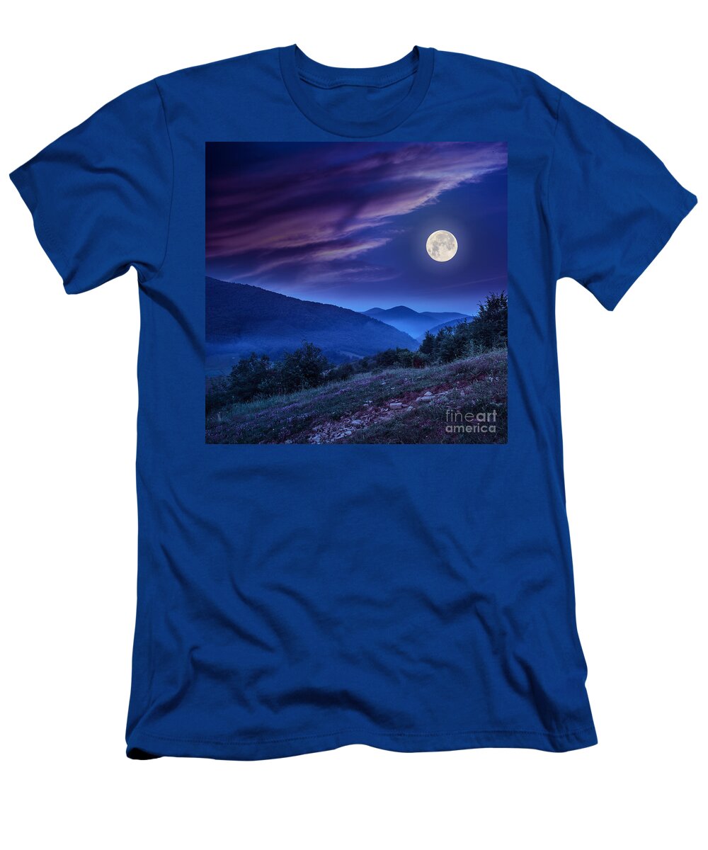 Forest T-Shirt featuring the photograph Forest On A Steep Mountain Slope #2 by Michael Pelin