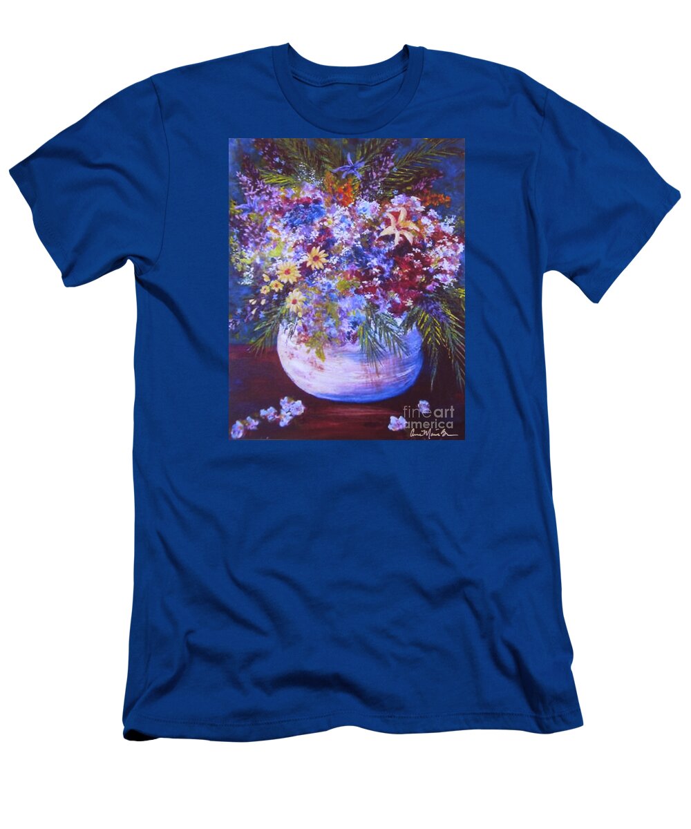 Bouquet T-Shirt featuring the painting French Bouquet by Anne Marie Brown