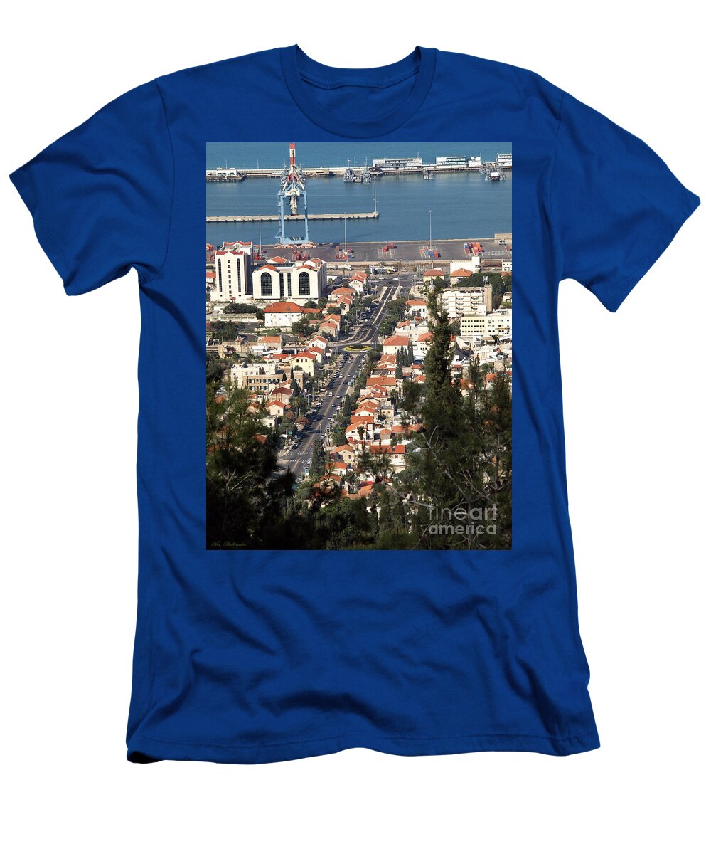 Haifa T-Shirt featuring the photograph Haifa - The German colony #1 by Arik Baltinester