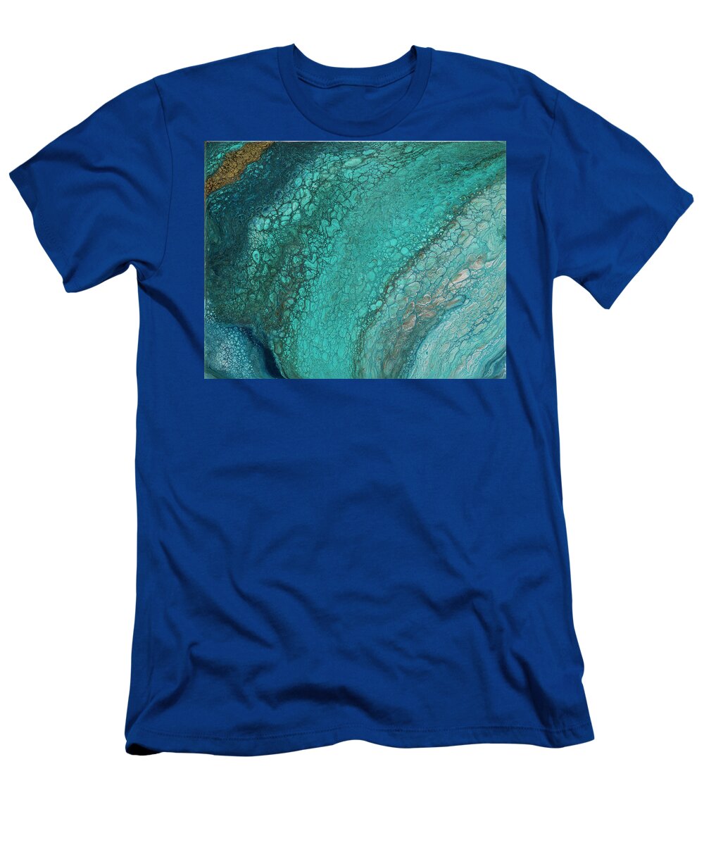 Organic T-Shirt featuring the painting Lagoon by Tamara Nelson