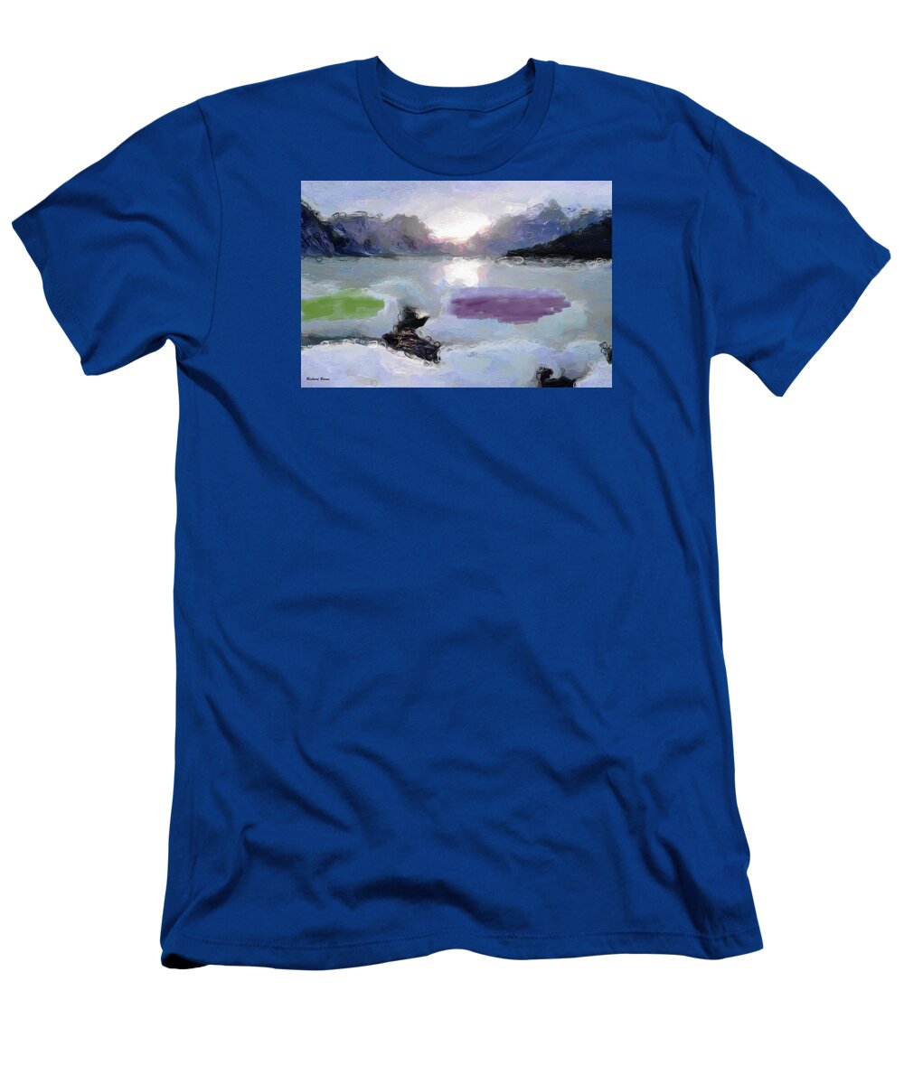 Digital T-Shirt featuring the photograph Looking Out Into The Bay #1 by Richard Baron