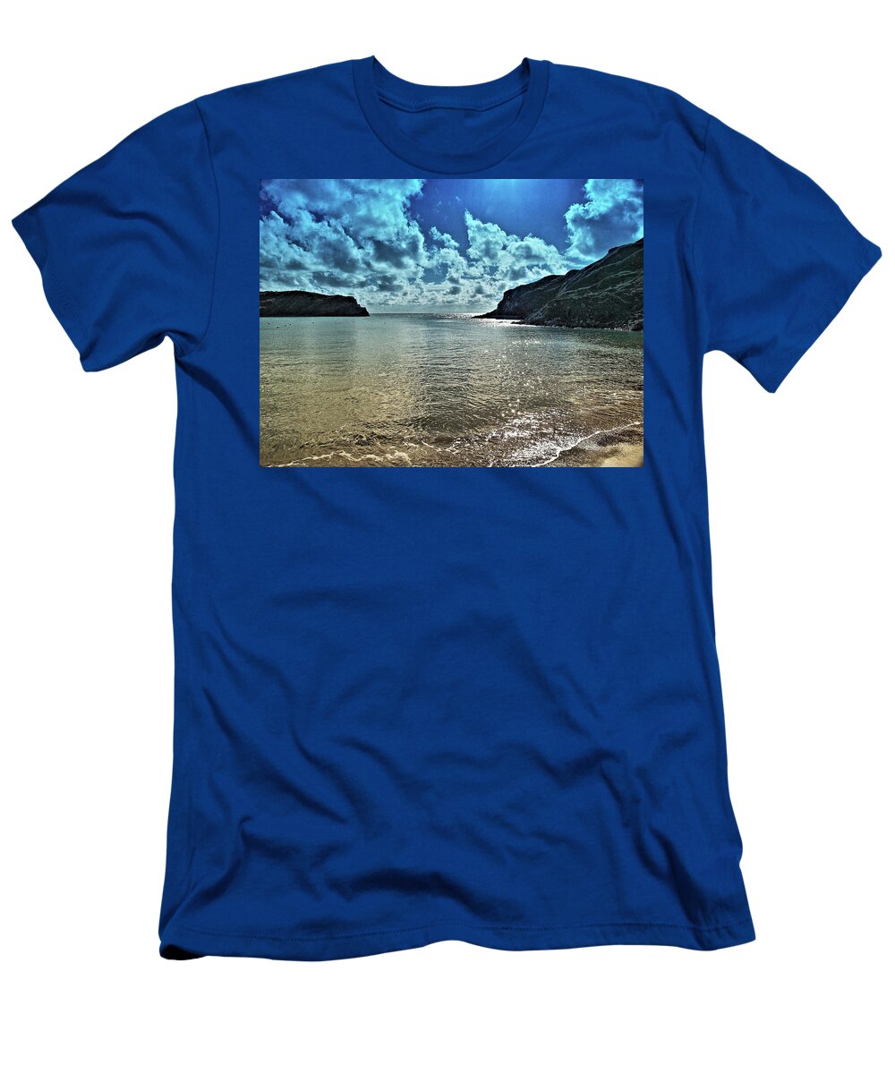 Seascapes T-Shirt featuring the photograph Lulworth Cove by Richard Denyer
