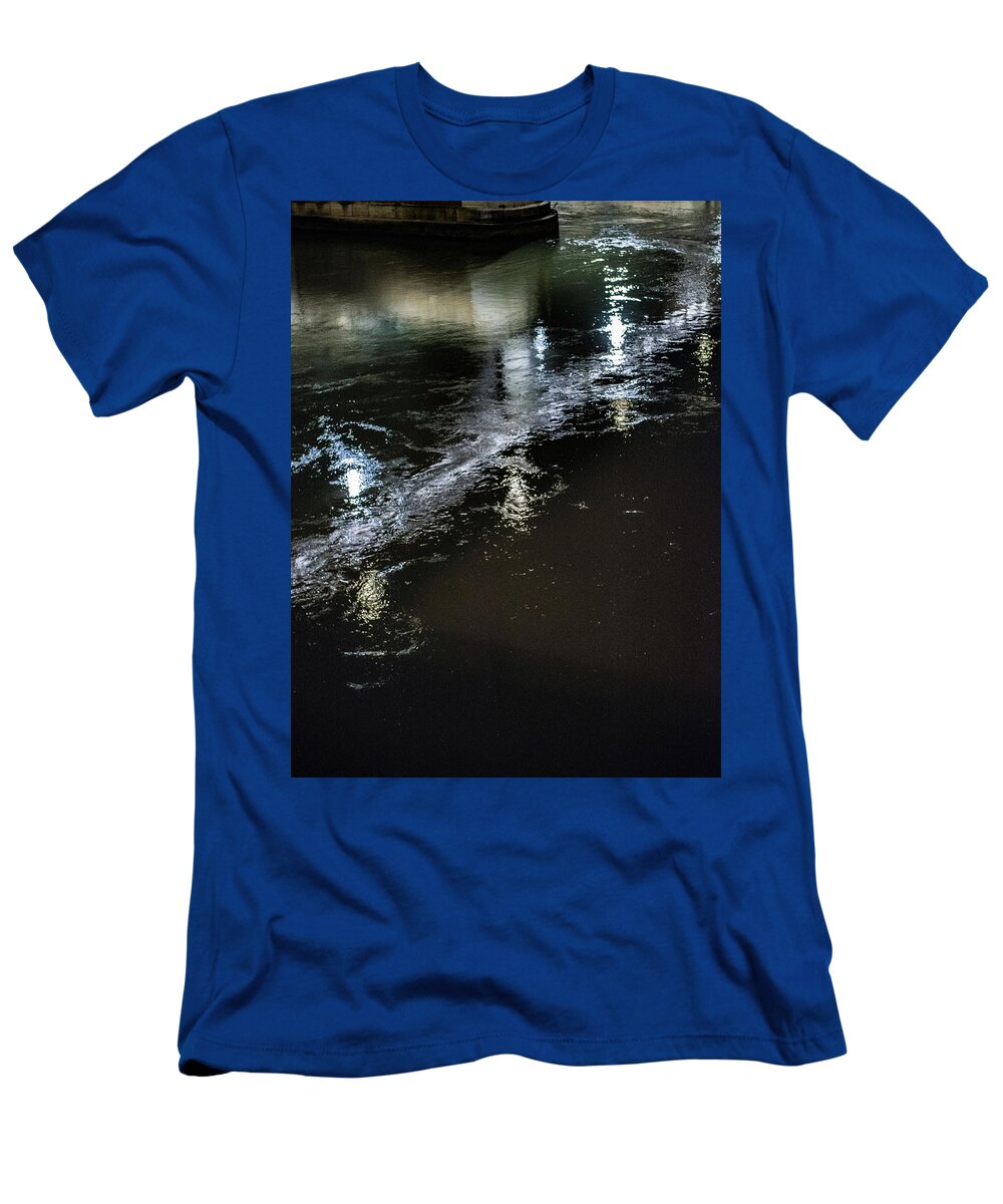Campus Martius T-Shirt featuring the photograph Night Stream #1 by Joseph Yarbrough