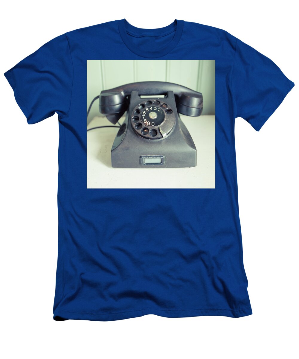 Home T-Shirt featuring the photograph Old Telephone Square #1 by Edward Fielding